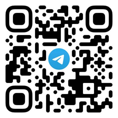 QR code to join the Telegram channel
